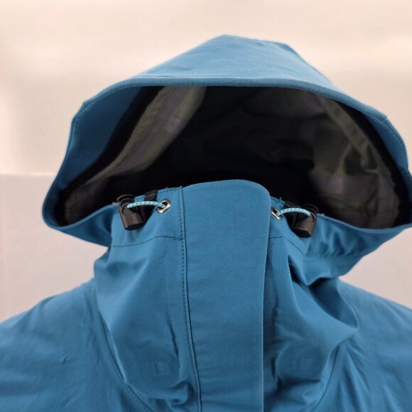 Marmot Gore Tex Hiking  Rain Jacket Full Zip Hooded Soft Shell Blue Sz S - Picture 8 of 16